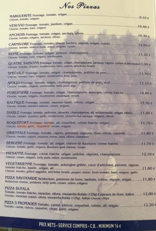 Le Bouchon — carte page 4