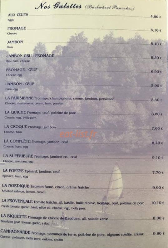 Le Bouchon — carte page 2