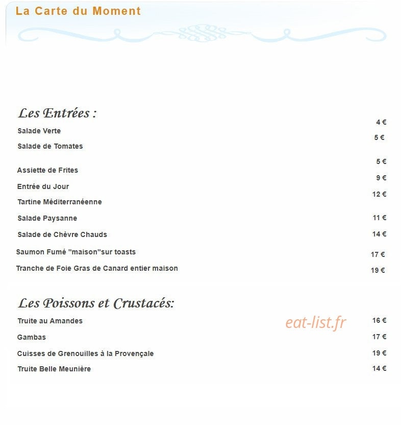 Le Cavalet — carte page 1
