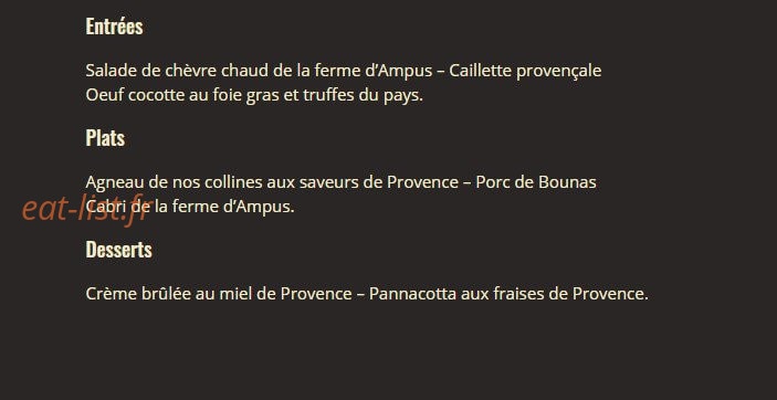 La Plancha — carte page 1