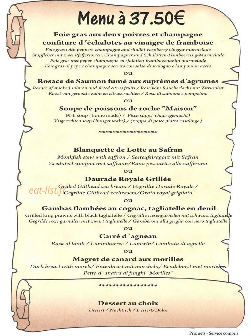 Le Côté Lac — carte page 8