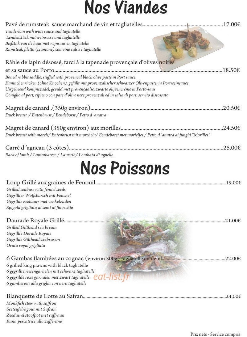 Le Côté Lac — carte page 3