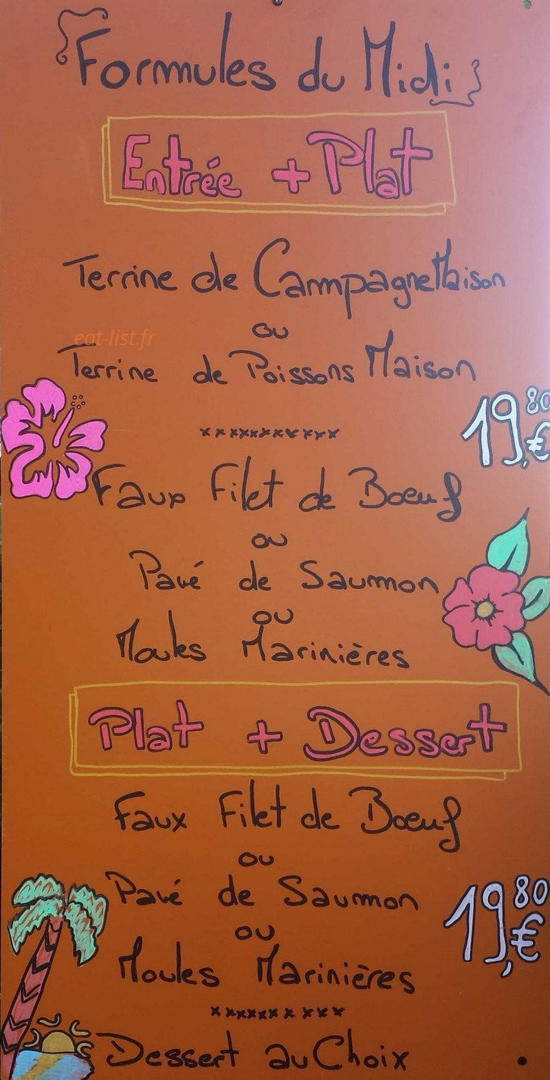 Le Côté Lac — carte page 1
