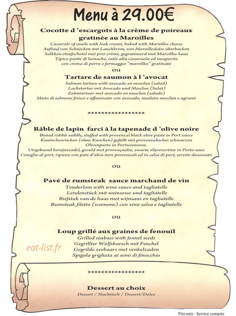 Le Côté Lac — carte page 7