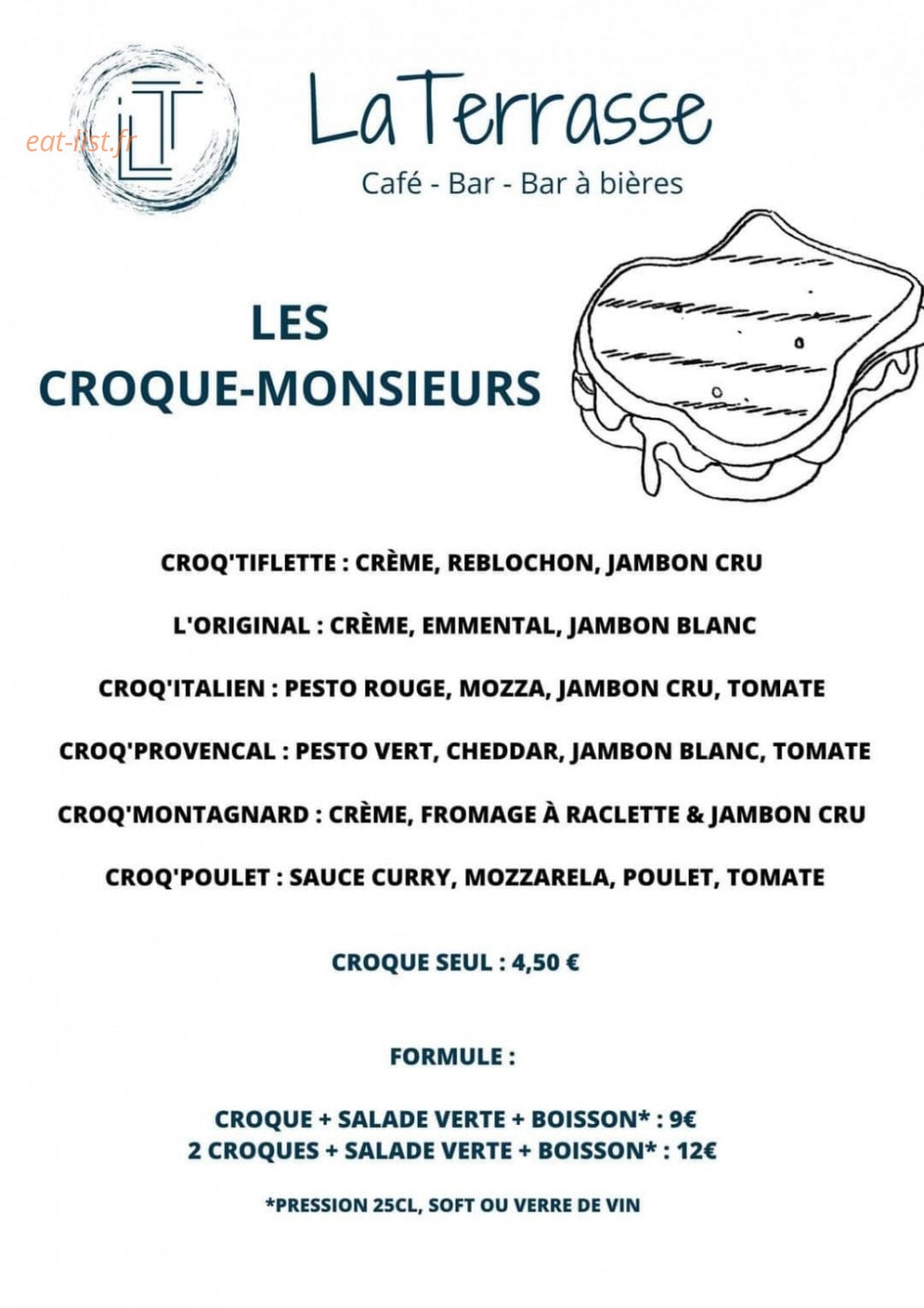 La Terrasse — carte page 1