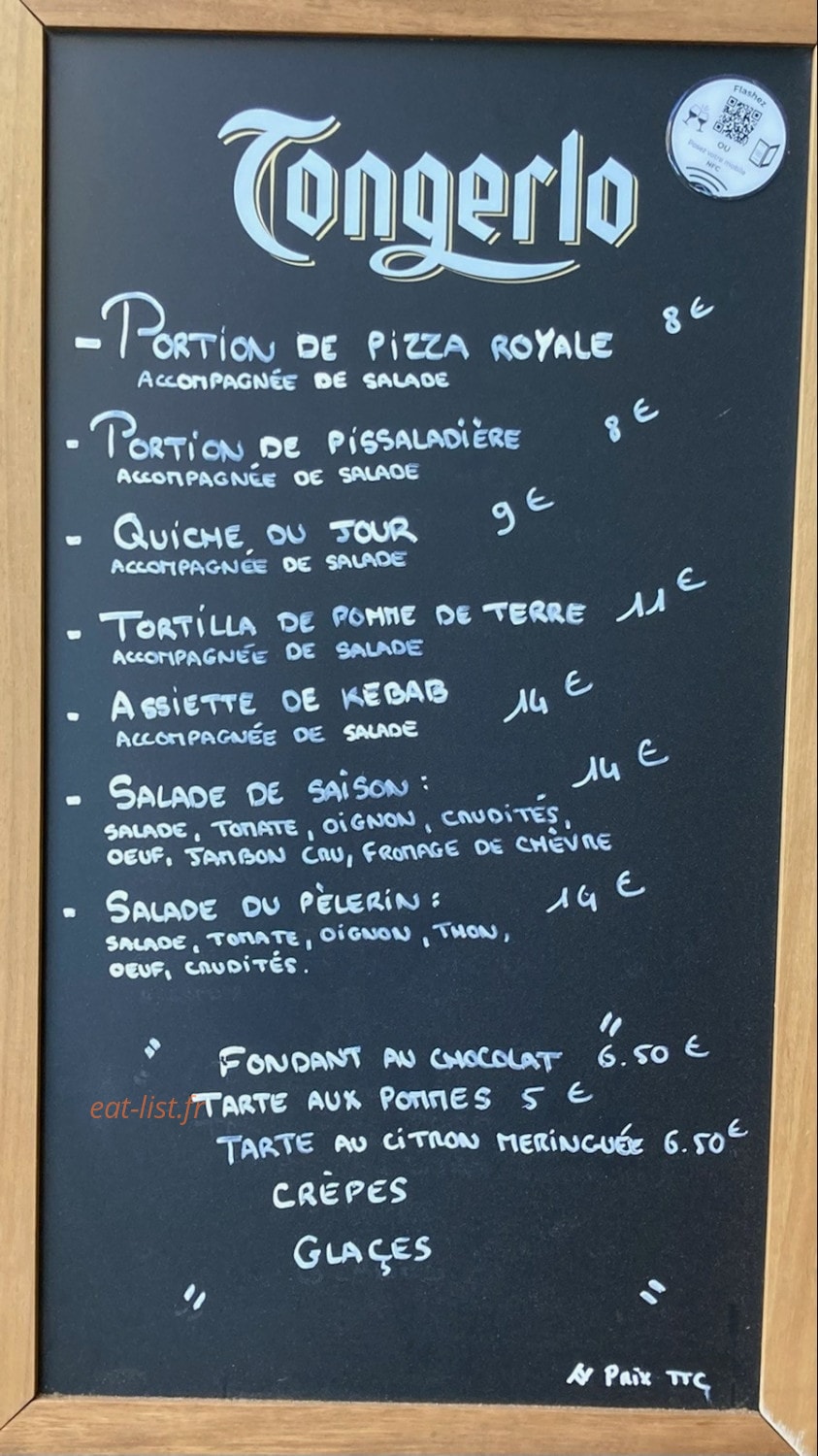 La Terrasse — carte page 1
