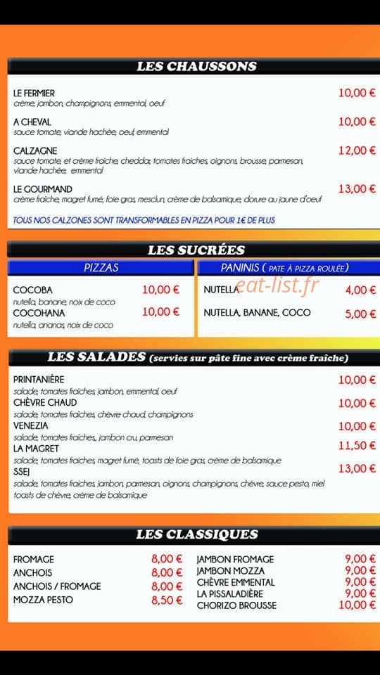 Pizza KéKé — carte page 2