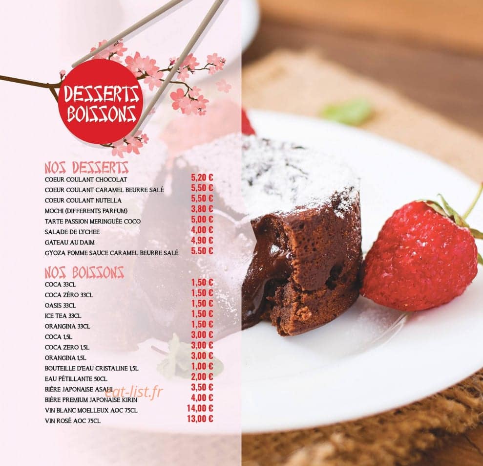 L&B Sushi — carte page 13