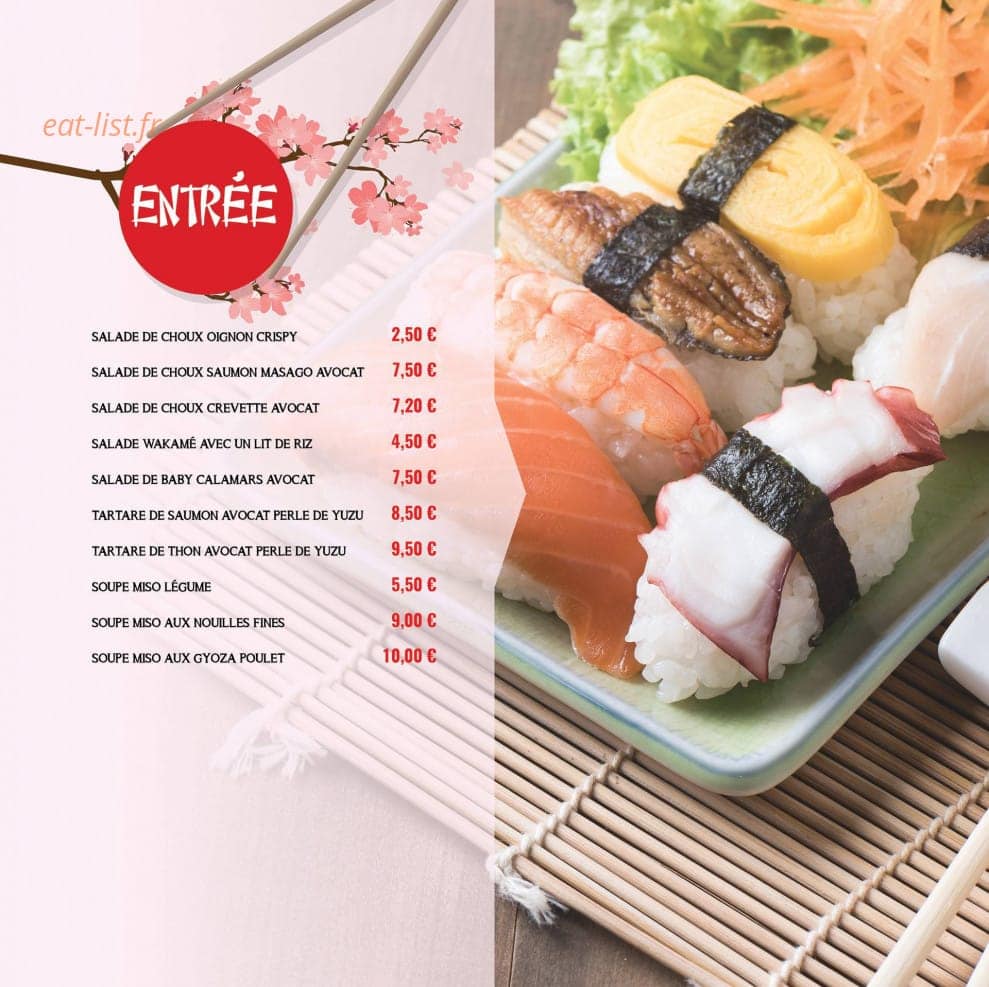 L&B Sushi — carte page 3
