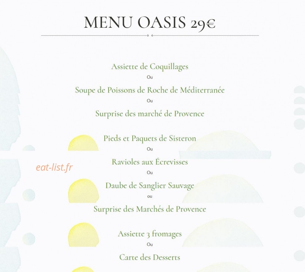 L'oasis Du Petit Galibier — carte page 1