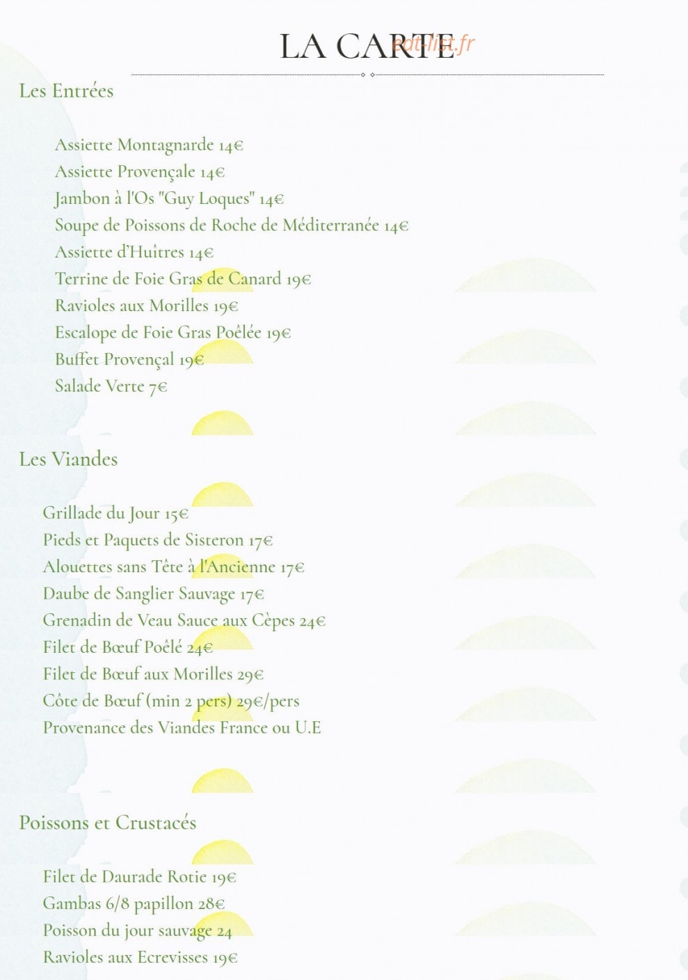 L'oasis Du Petit Galibier — carte page 5