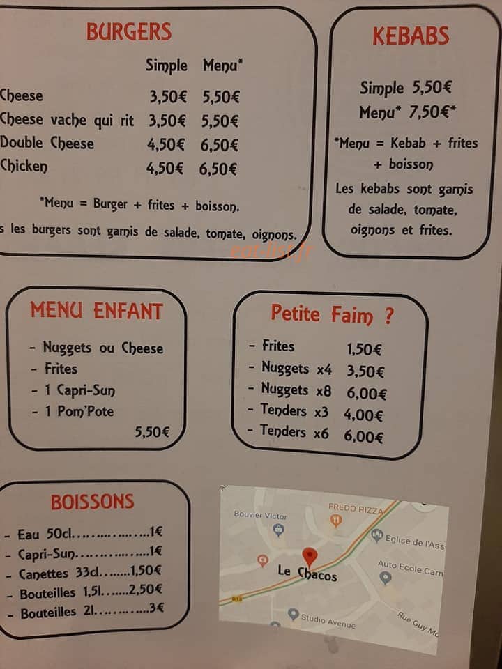 Le Chacos — carte page 1