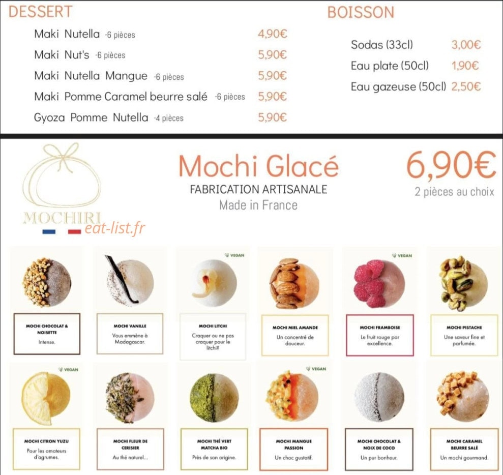 Sushi Pearl — carte page 6