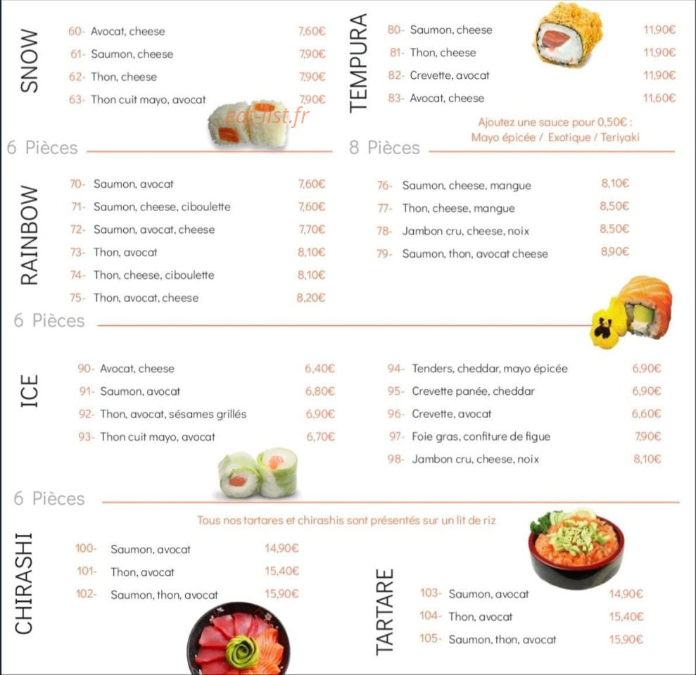Sushi Pearl — carte page 3