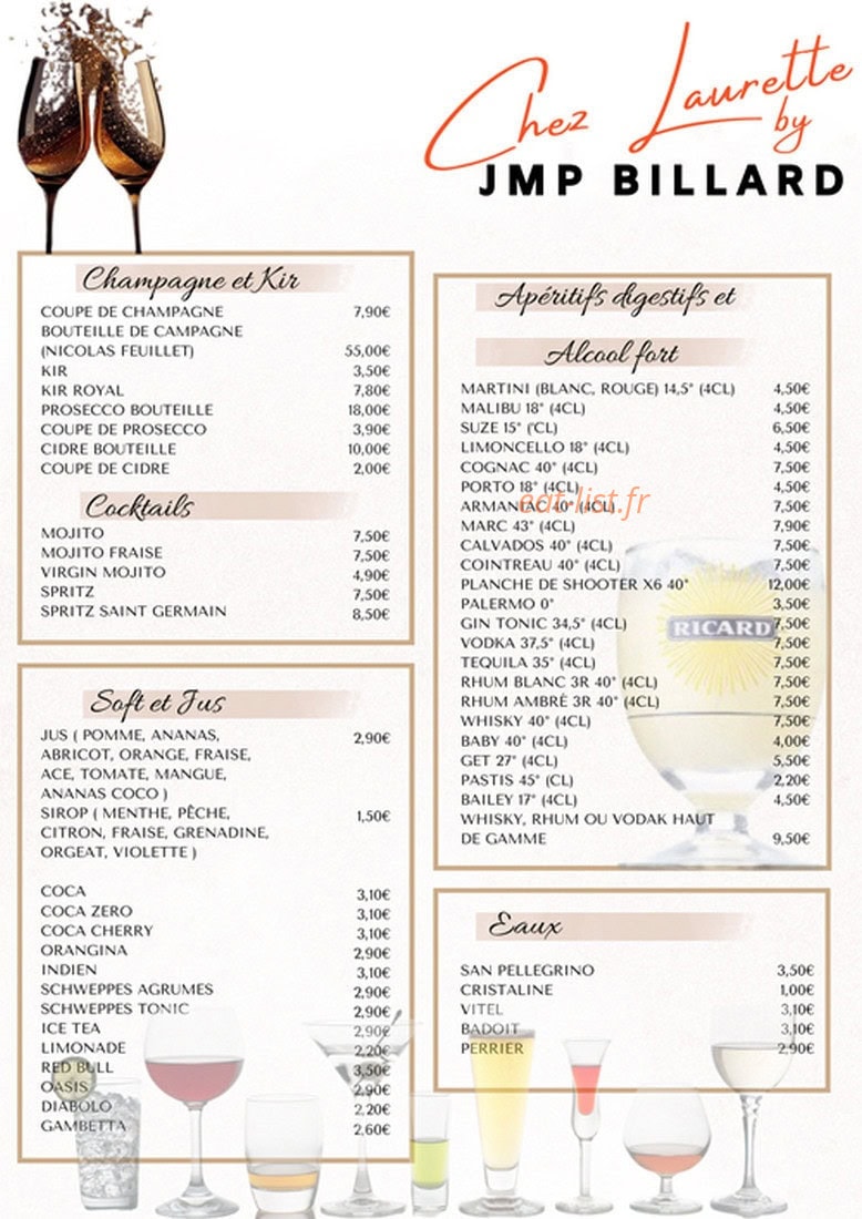 JMP Billard - Chez Laurette — carte page 2