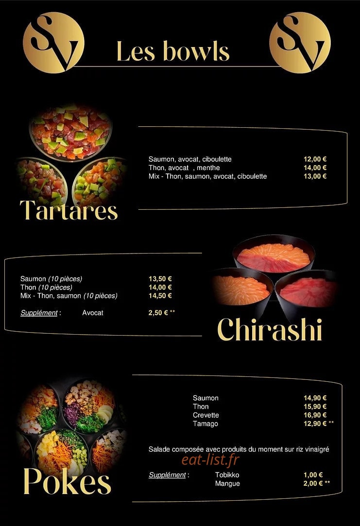 Sush'in Vogue — carte page 4