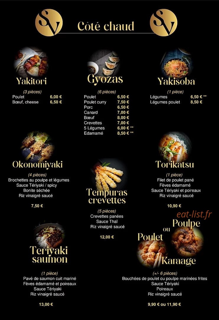 Sush'in Vogue — carte page 6