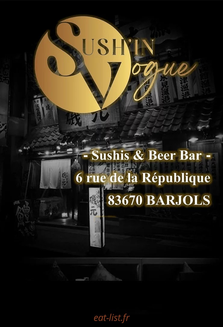 Sush'in Vogue — carte page 1