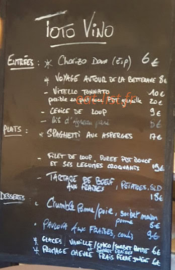 Toto Vino — carte page 1