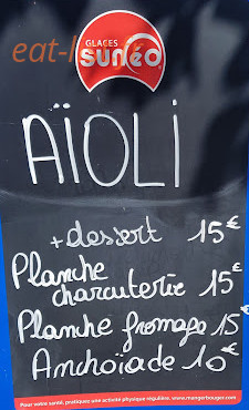 Bar resto des muriers — carte page 1