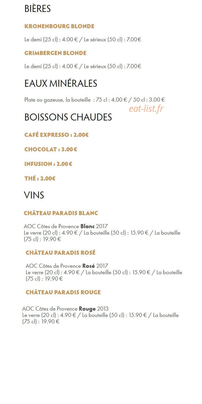Le Restaurant Du Lac — carte page 4