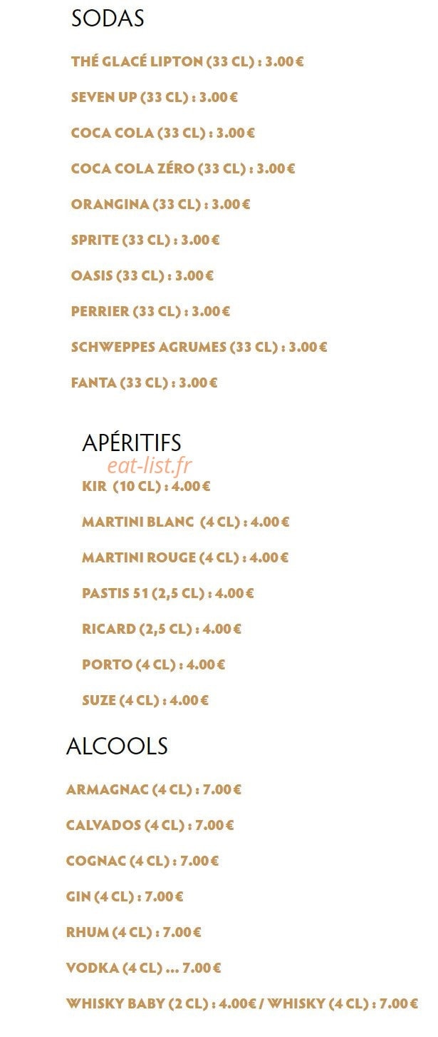 Le Restaurant Du Lac — carte page 5