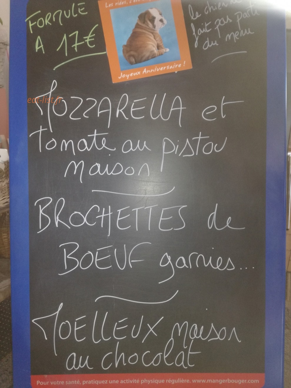 L Escale Tavernaise — carte page 1