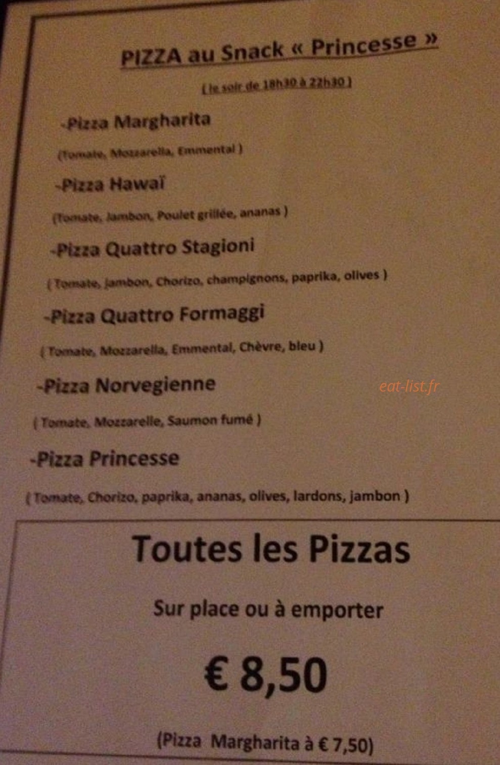Princesse — carte page 2
