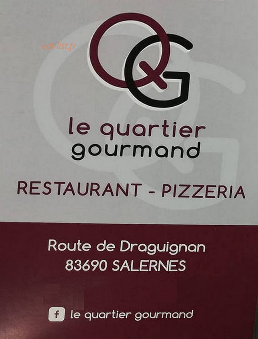 Le Quartier Gourmand — carte page 1