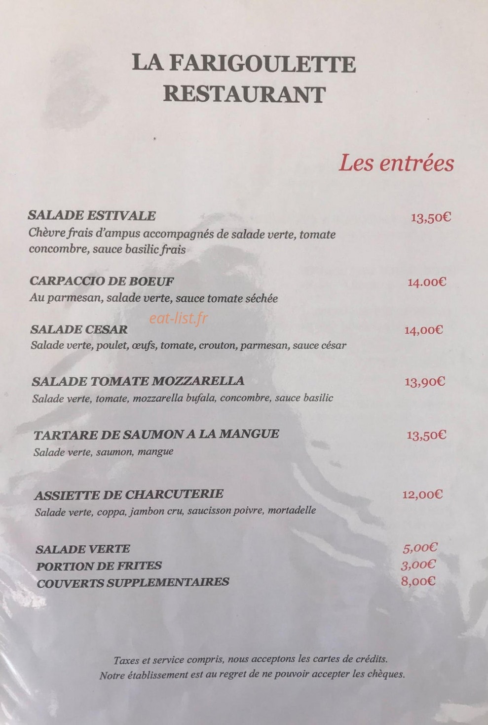 La Farigoulette — carte page 1