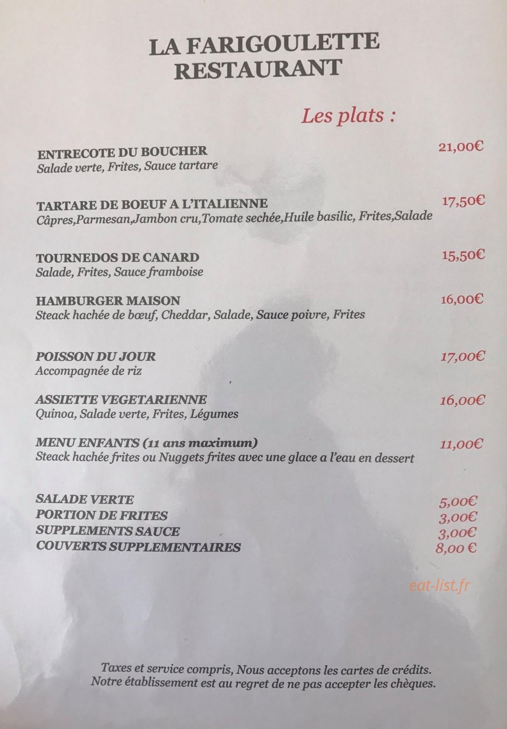 La Farigoulette — carte page 2