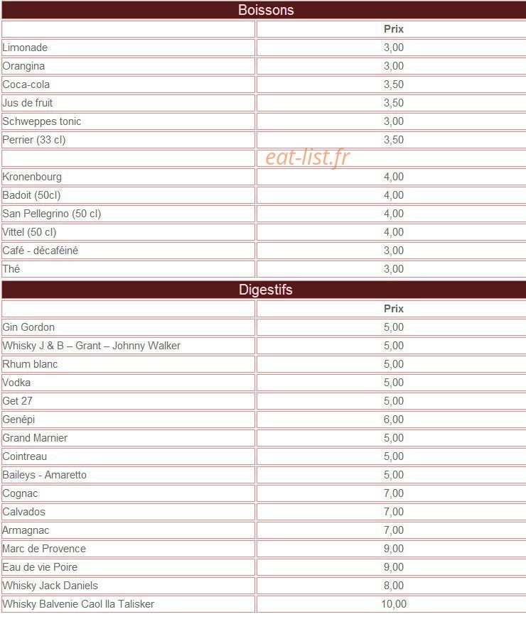 Les Pins Tranquilles — carte page 7