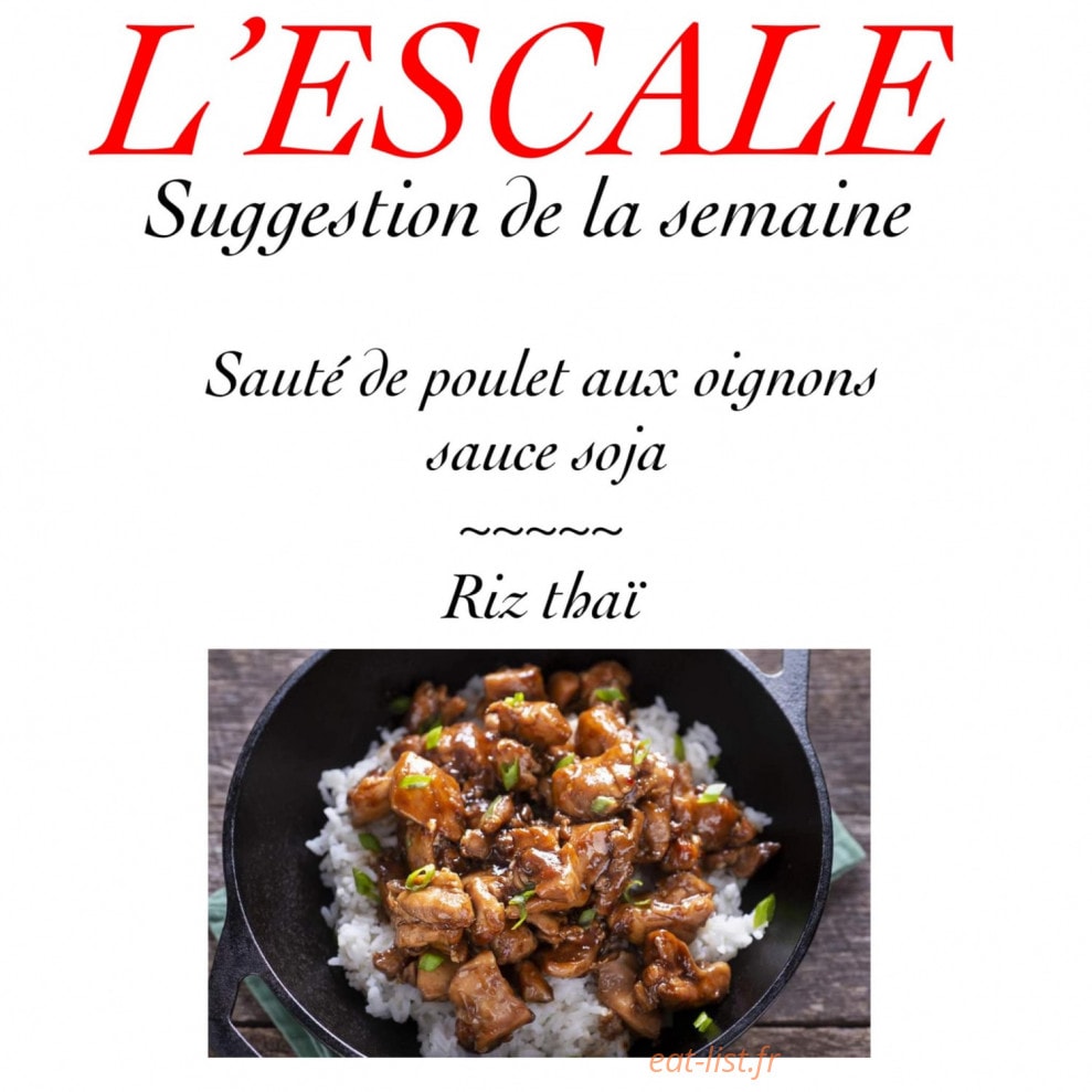 L’escale snack — carte page 1