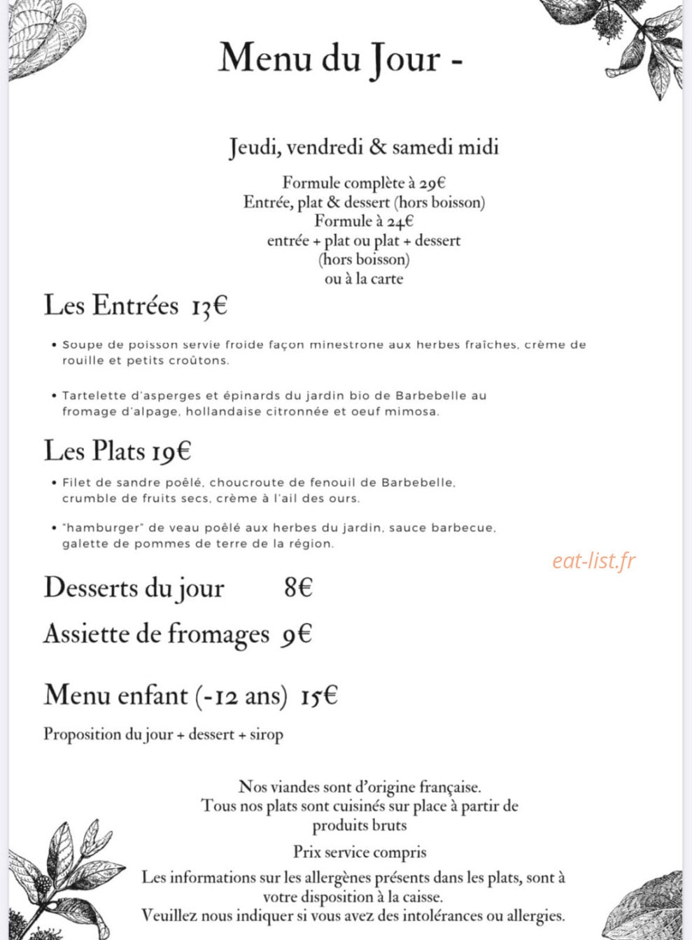Les Sources — carte page 1