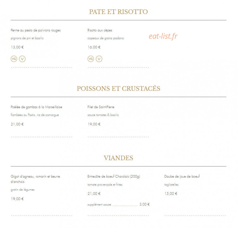 Sous les Platanes — carte page 2