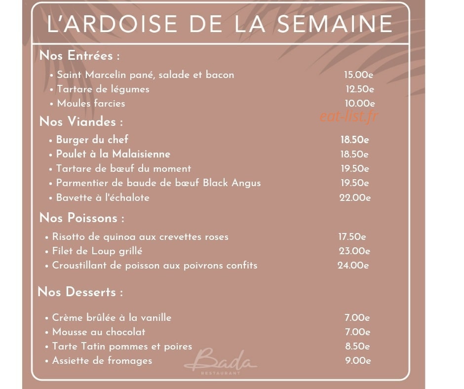 Bada — carte page 1