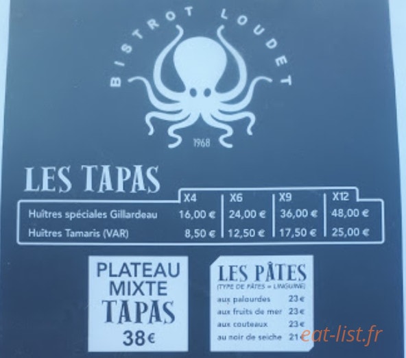 Bistrot Loudet — carte page 3