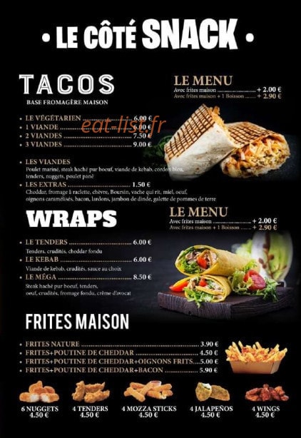 Burger Lunch — carte page 4