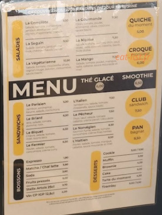 Café Coullet — carte page 2