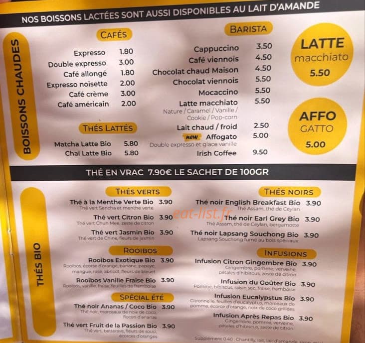 Café Coullet — carte page 4