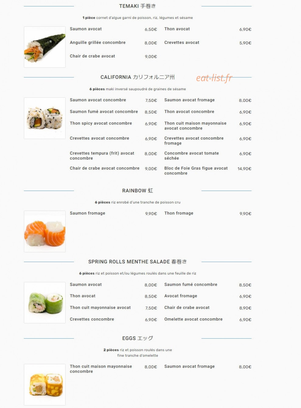 Chez Noï — carte page 4