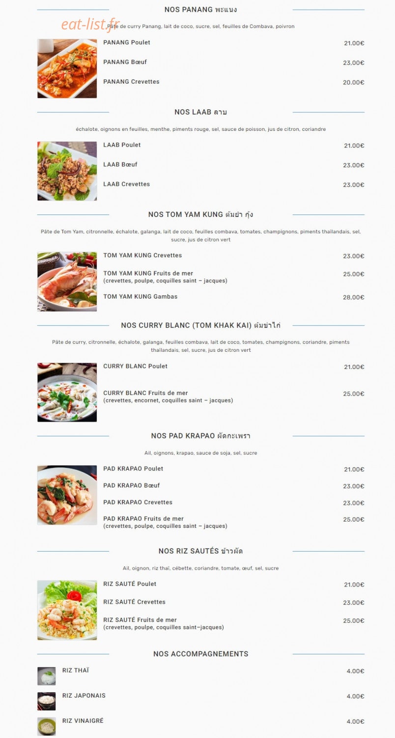 Chez Noï — carte page 2