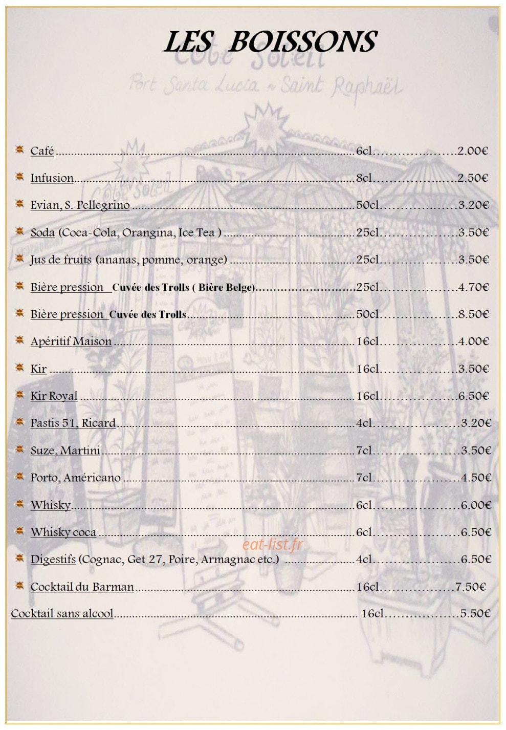 Cote Soleil — carte page 6