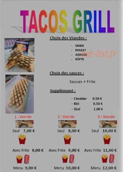Grill AliBaba — carte page 3