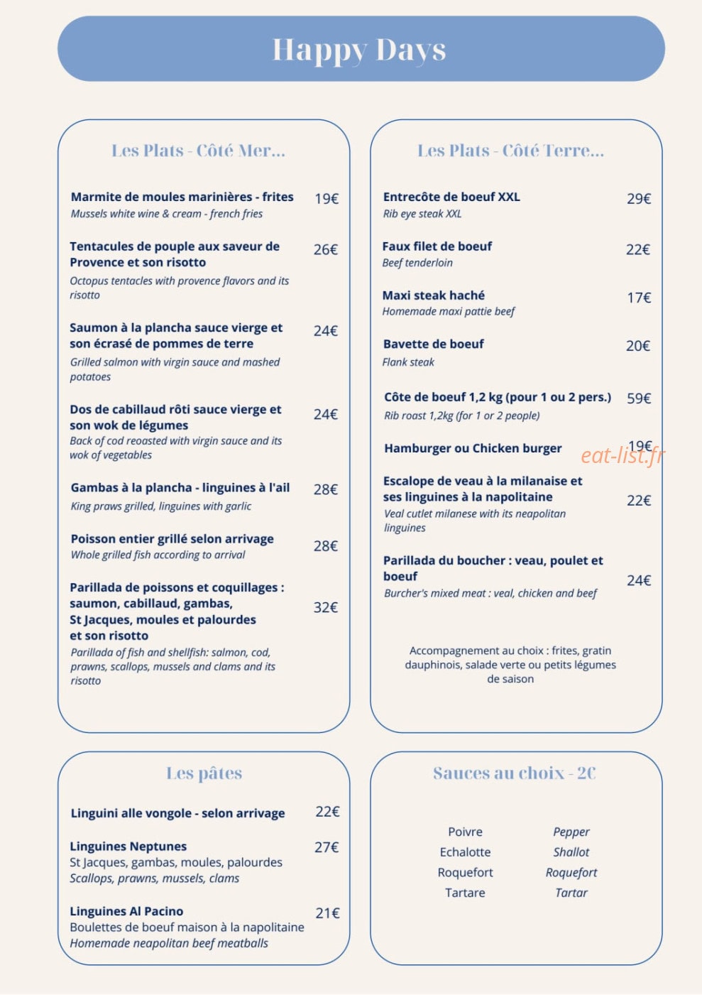Happy Days Agay — carte page 3