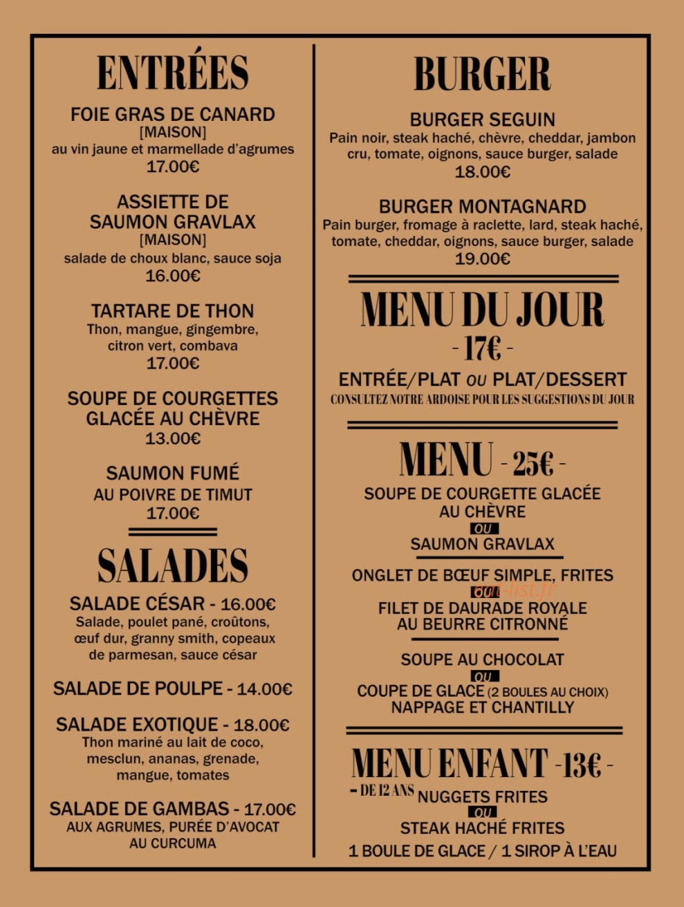 La Plancha — carte page 2