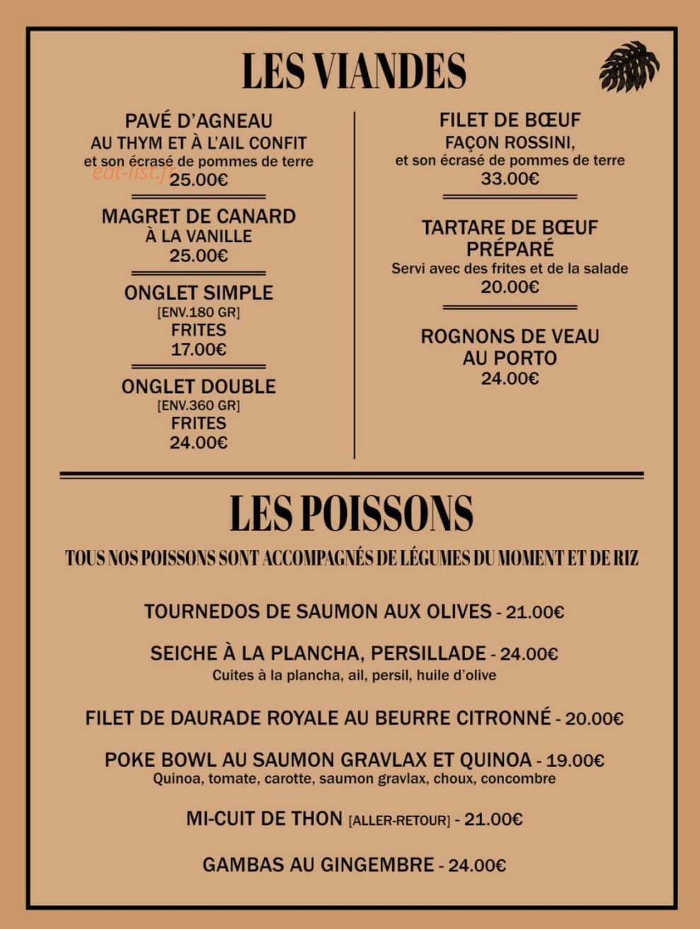 La Plancha — carte page 3