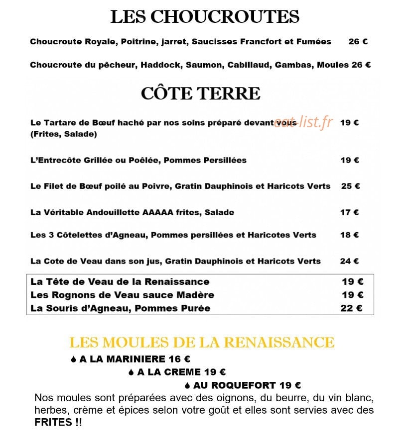 La Renaissance — carte page 3