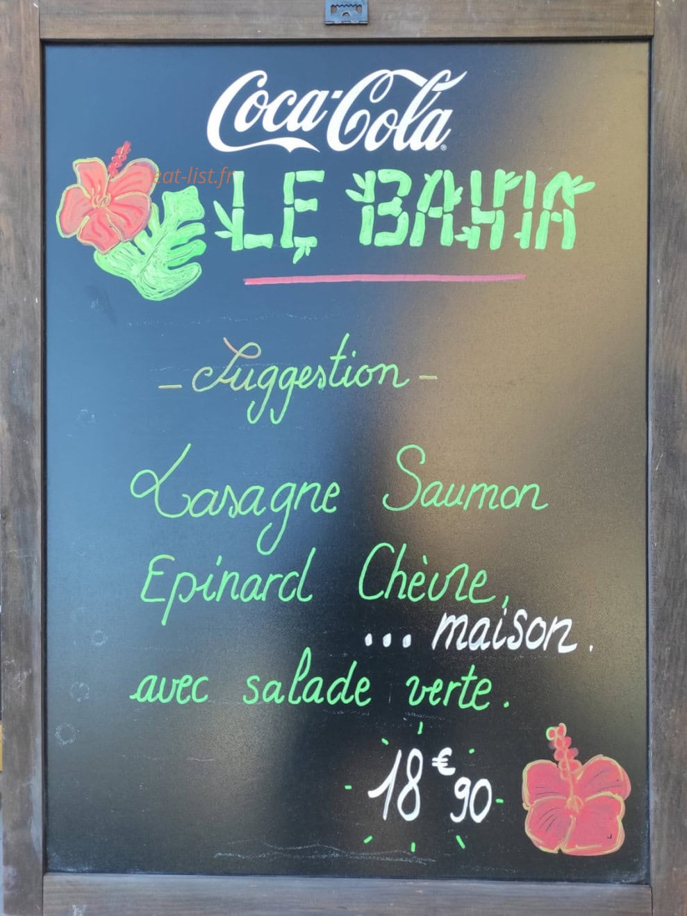 Le bahia — carte page 1