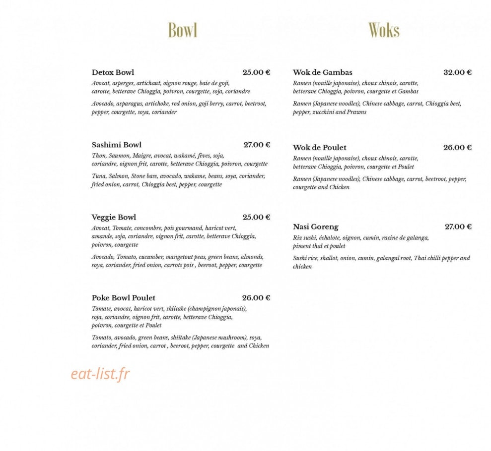 Le Baia — carte page 3